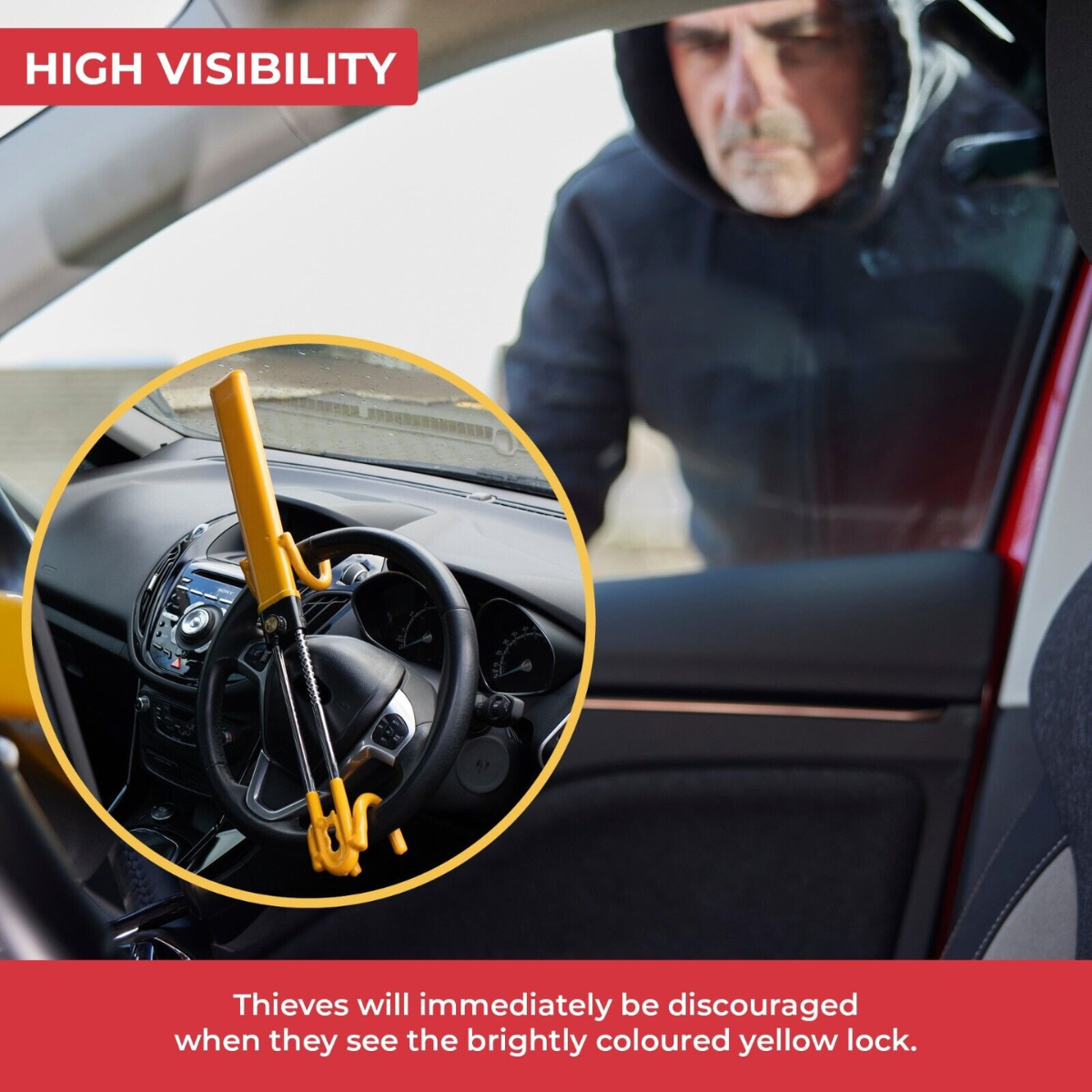 Car Steering Wheel Lock (Anti-Theft) DP7