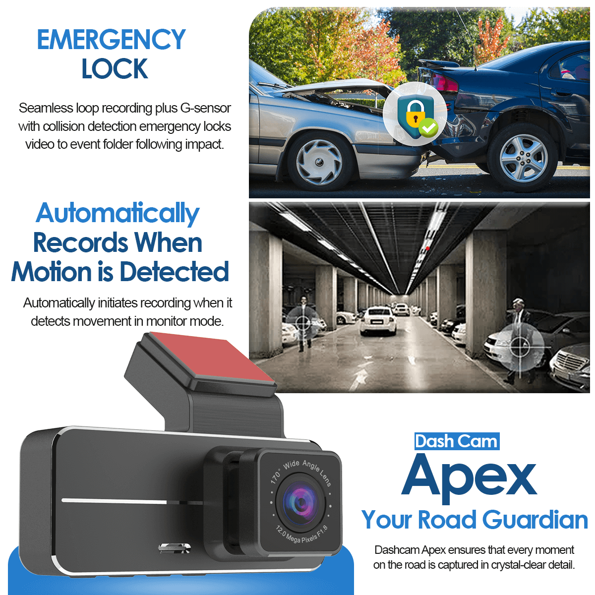 Dashcam Apex JDP3