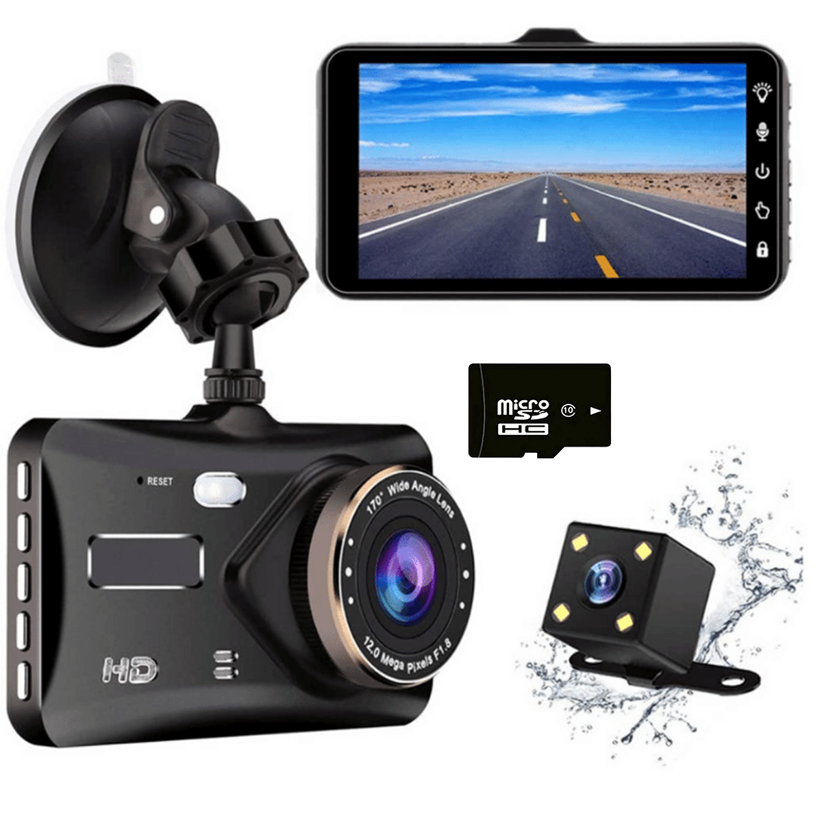 Dashcam Pro (Front & Rear Car Camera) *Best Seller* Dash Vision