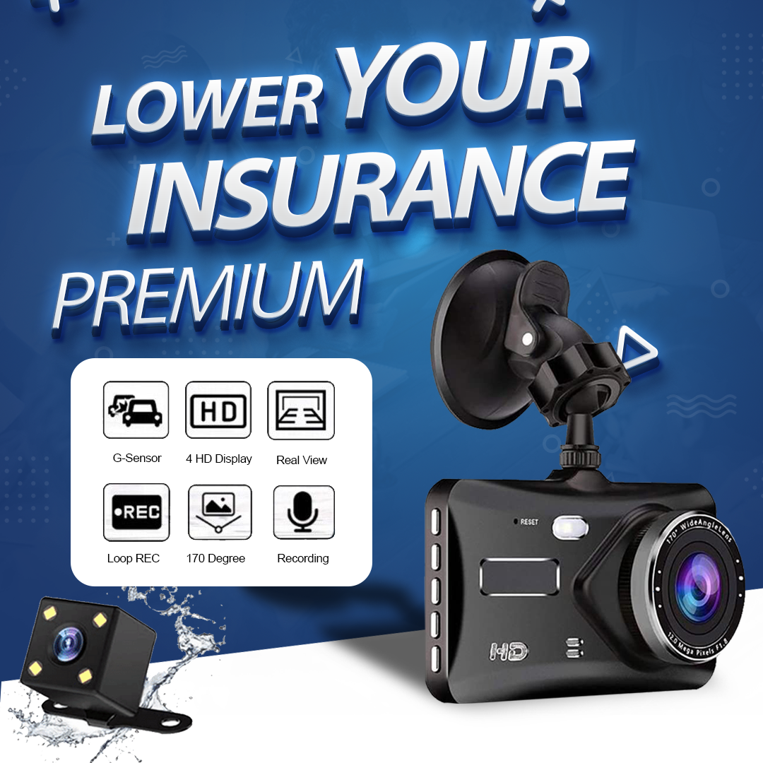 Dashcam Pro (Front & Rear) *Best Seller* 1080p | Dash Vision DP10