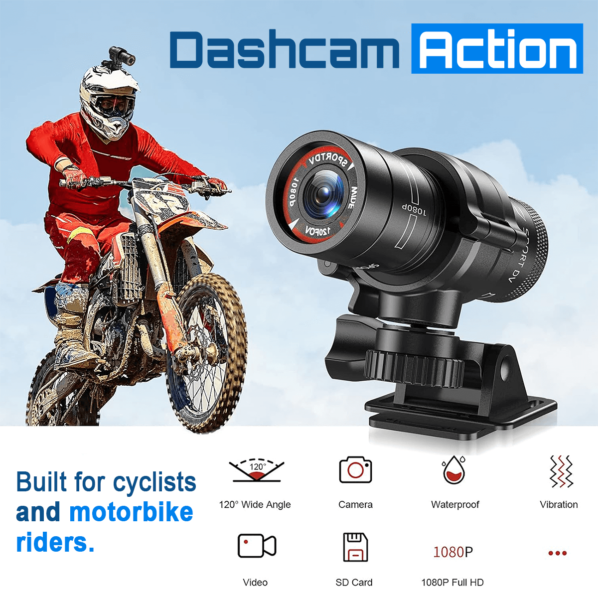 Dash Cam Action (Helmets & Cyclists) DP5