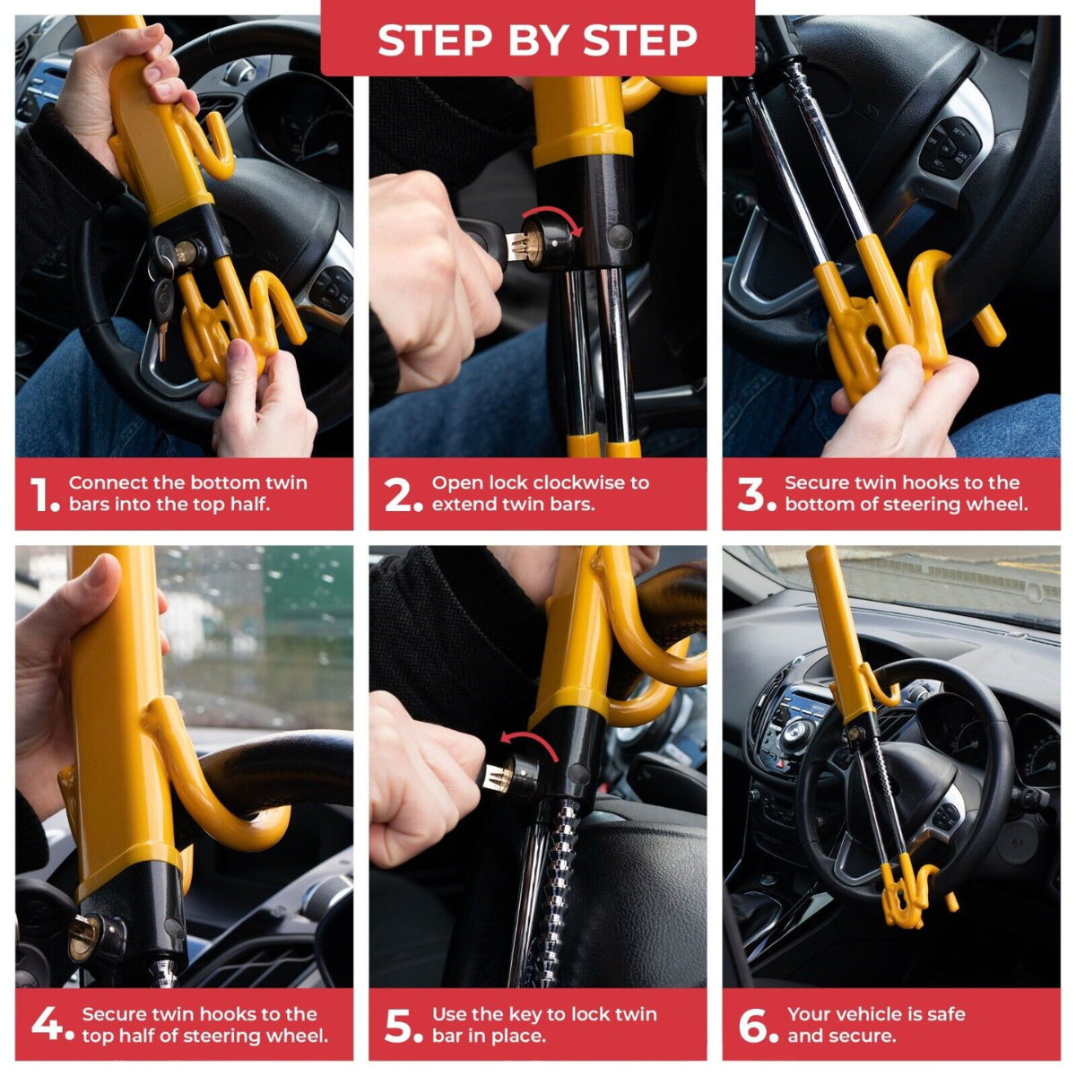 Car Steering Wheel Lock (Anti-Theft) DP12