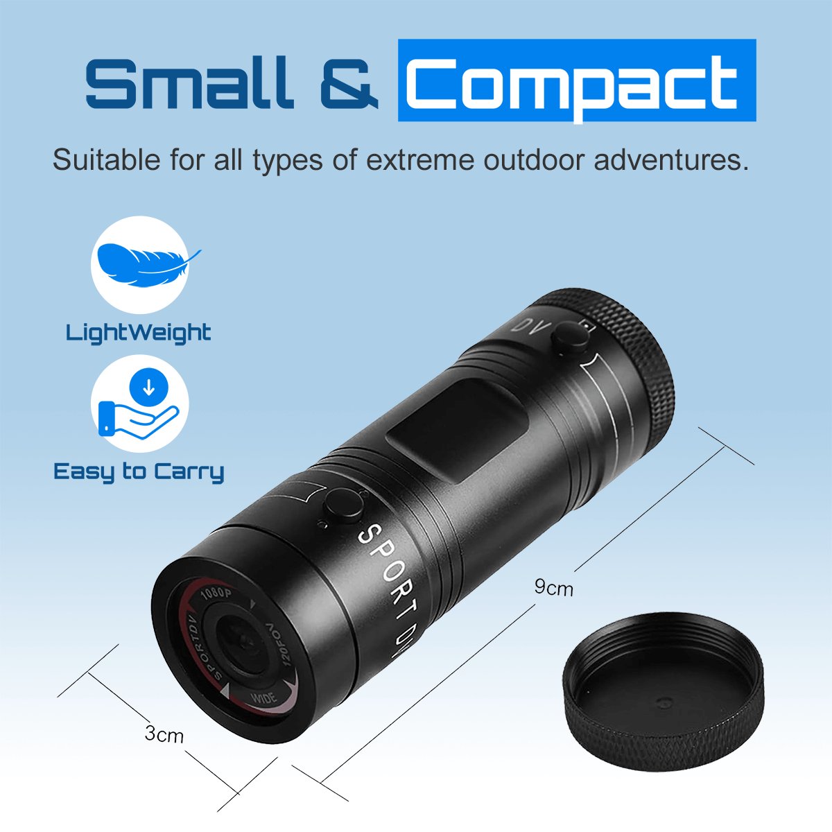 Dashcam Action (For Cyclists & Motorbikes) WIRELESS DP15